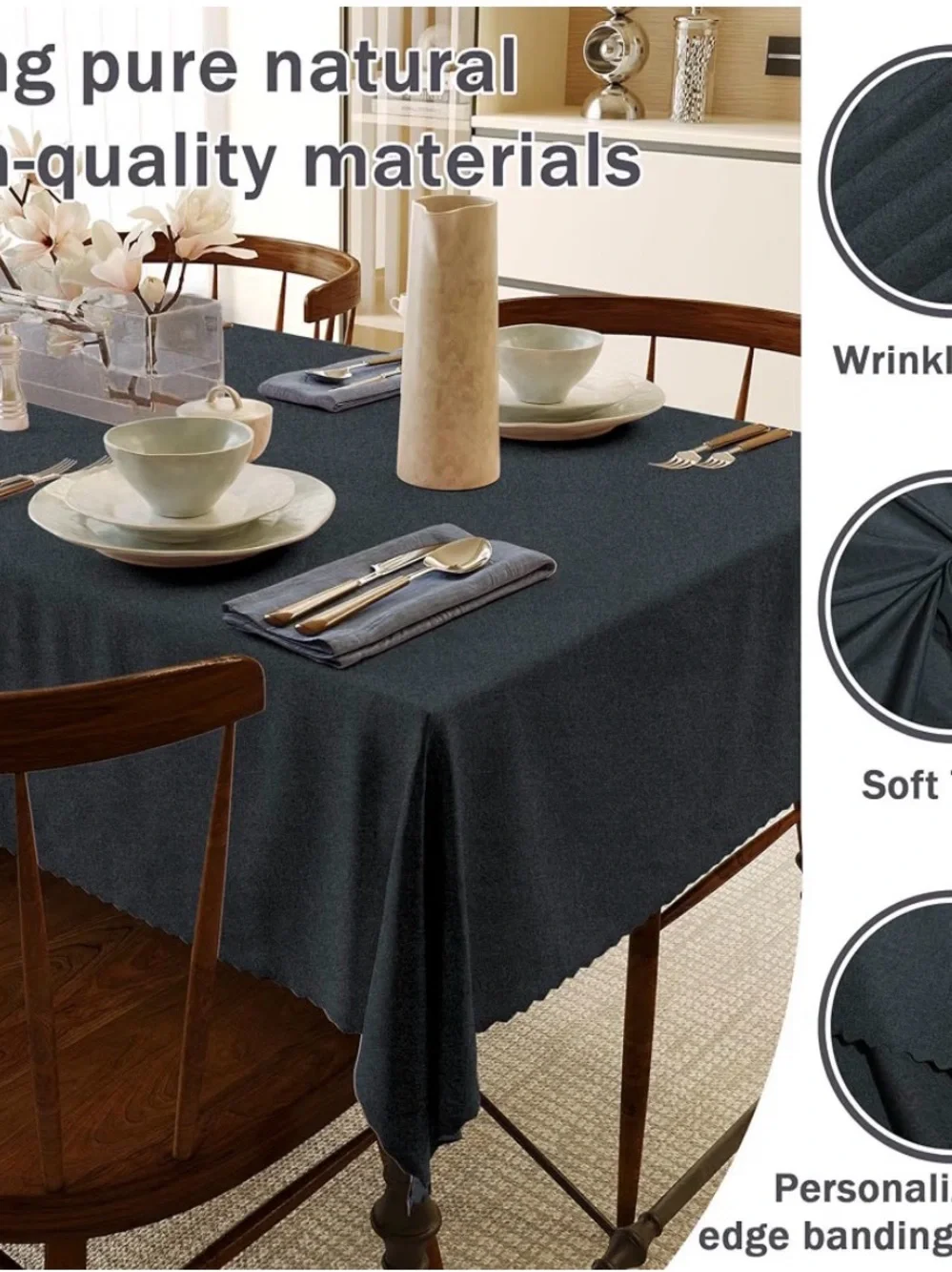 Tablecloth Rectangular & waterproof  - 60”x 120”